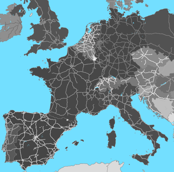 Motorways in European Countries